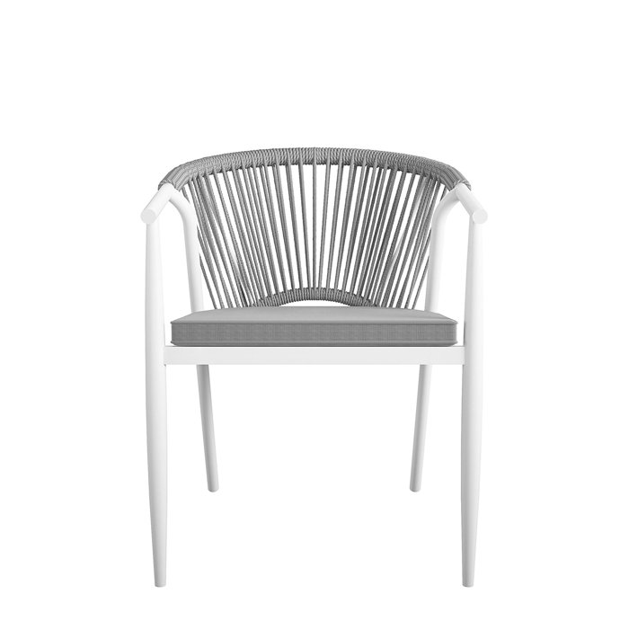 Circi Metal Outdoor Dining Armchair with Cushion & Reviews AllModern